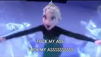 ELSA SCREMING BECAUSE OF THE MULTIPLE DICK IN HER ASS