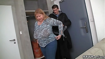 He doggy-fucks huge boobs fat girlfriend