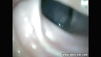 eager girl takes a camera up her ass - p..com