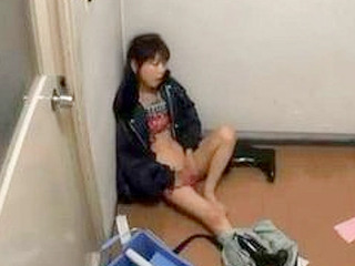 Steamy Stairwell Seductress: A Cleaning Lady's Tempting Tokyo Trip